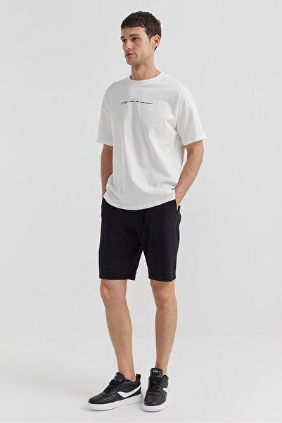 PAULMARK Men's Written Waist Tie Shorts