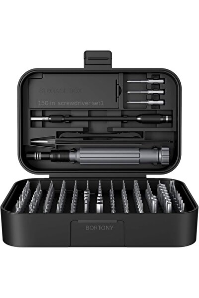 BORTONY Precision Screwdriver Set, 150 In 1 Magnetic Multi-Bit Driver Set