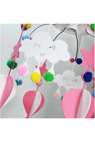 Otto Children's chandelier Dream, MDF, LED, max 40 W, E27, pink