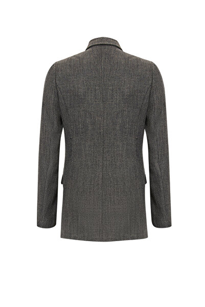 Exquise Double-Breasted Long Sleeve Woven Blazer Jacket