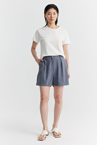 PAULMARK Γυναικείο σορτς με λεπτομέρειες με πλισέ