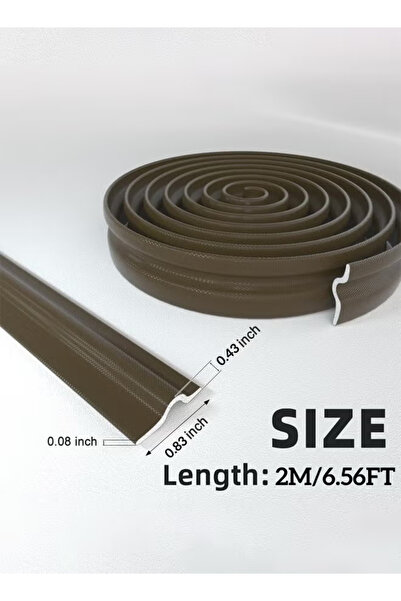 Generic Self Adhesive Window Gap Sealing Strip Windproof Seal Strip Weather Stripping Seal Strip 2M Brown