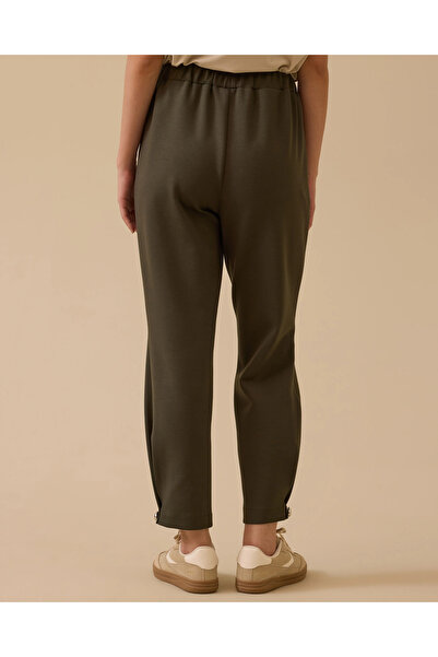 SCL Ankle-Length Carrot Pants with Leg Detail