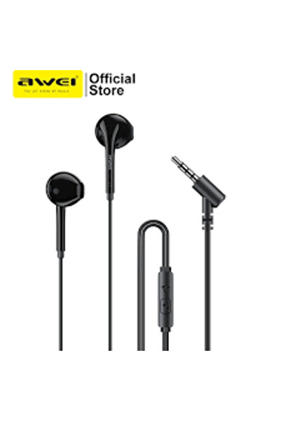 AWEI سماعات رأس سلكية PC-25T USB-C بمشغلات 10 مم وكابل 1.2 متر