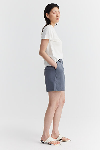 PAULMARK Γυναικείο σορτς με λεπτομέρειες με πλισέ