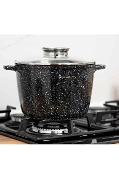 goldmann Cast aluminum pot 24x16.5 cm, 6.2 L, Goldmann, ceramic coating, heat-resistant lid