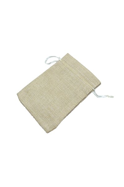Prestij Boncuk Küçük Boy Jüt Kese 15 x 10 cm