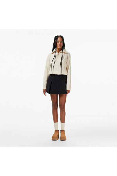 Tommy Hilfiger Tommy Jeans Canvas Mini Pleated Kadın Siyah Etek