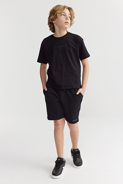 PAULMARK Boy's Tie-Waist Letter Print Shorts