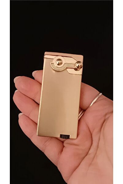 alsepeteavm Özel Mekanizmalı Metal Gold Koleksiyonluk Rüzgar Geçirmez Çakmak
