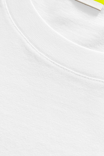 goffra Men's Vision Premium Quality Dense Textured Cotton T-Shirt White M101-R0220-01
