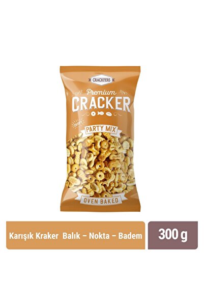 Crackfers Mix Maxi Boy Kraker - Balık - Nokta - Badem 300 gr