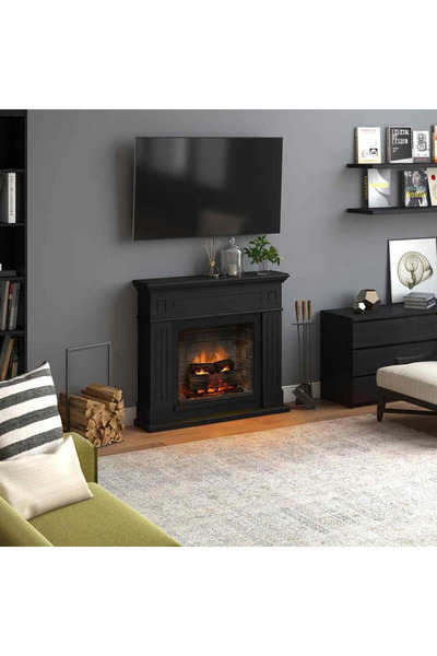 tagu Șemineu electric Larsen Deep Black PowerFlame 2