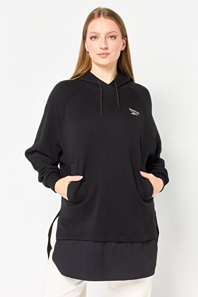 Reebok Women Sportswear Fit Long Sleeve Outdoor Hoodie, Black