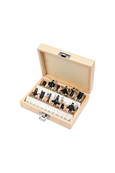 Vorel Set of 12 Wood Router Bits