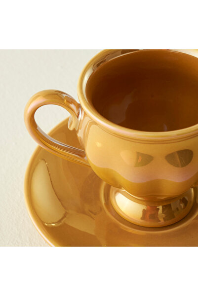 Bella Maison Clara 6'lı Kahve Fincanı Seti Hardal (90 cc)