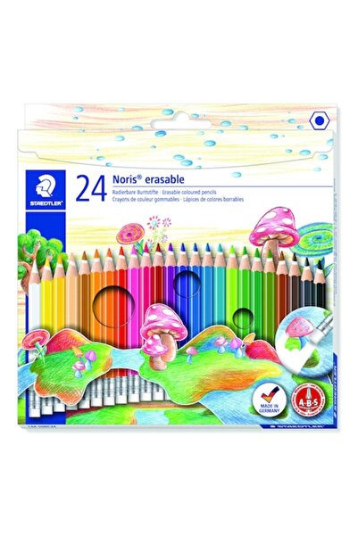 Staedtler Set 24 Colored Pencils, STAEDTLER, with Eraser, Multicolor