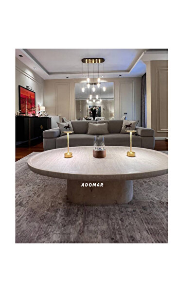 adomarmarblehandmadeandluxury Traverten Orta sehpa, Masif Traverten Orta Sehp...