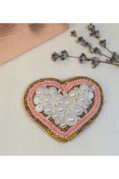 Handmade Broșă – Pearl Romance
