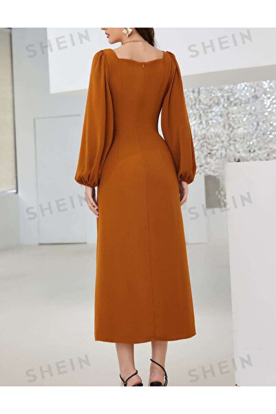 Sheya Shein midi dress, red