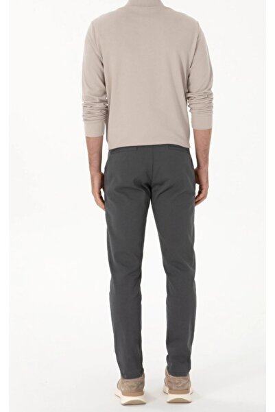 DYNAMO Men's Normal Belted Flat-Leg Pants with Side Pockets, Lycra, Top Quality Canvas Pants