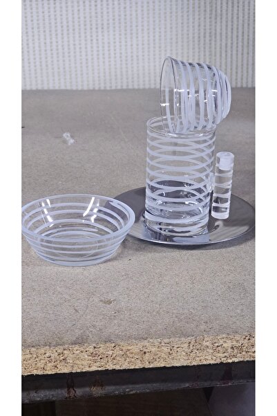 Turkish Store İstanbul 18-Piece Tea and Coffee Set with Glass Turkish Delight Holder as a Gift