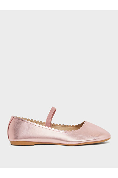 Styli Teens Patent Round Toe Ballerina Shoes