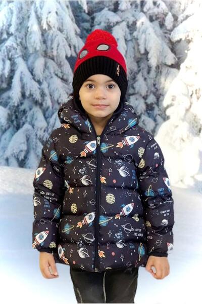 Dipmoda Jachetă pentru băieți Rocket cu model bleumarin DPRBC017