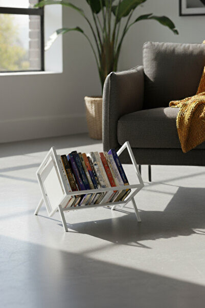 Grandmix رف كتب وحامل مجلات ورف تنظيم سطح المكتب مقاس 50 سم