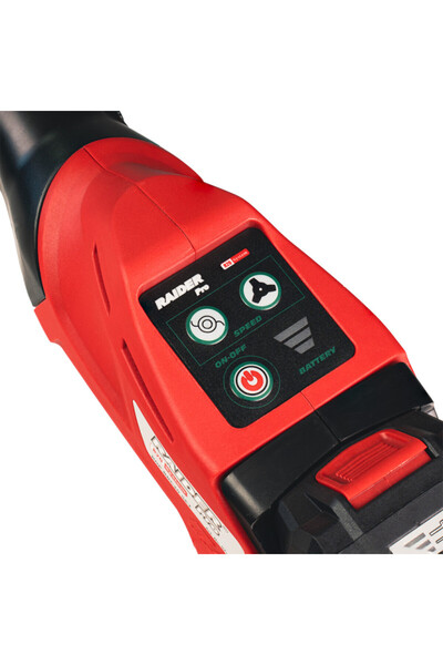 Raider RDP-BBC20 Foldable Trimmer compatible with 20V 4Ah Li-Ion battery, with blade and spool