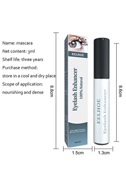 Yelajoy Jet Black Curling And Lengthening Mascara,Volumizing and Lengthening( 3ml)