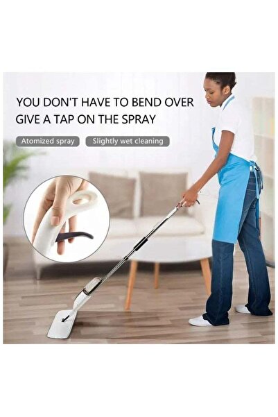 Beauenty Spray Mop with Washable Microfiber Pads, 350ML Refillable Tank
