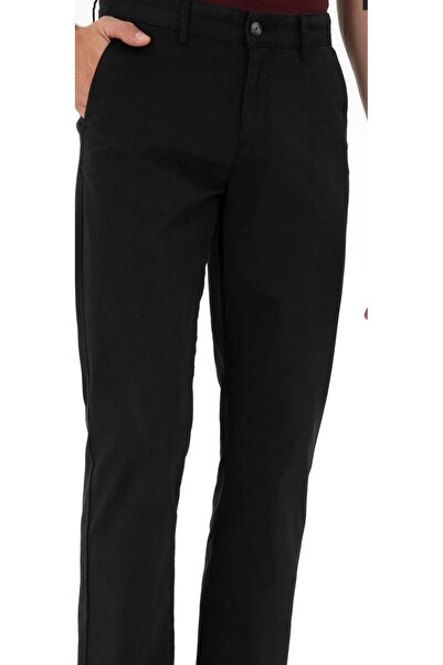 DYNAMO Men's Normal Belted Flat-Leg Pants with Side Pockets, Lycra, Top Quality Canvas Pants