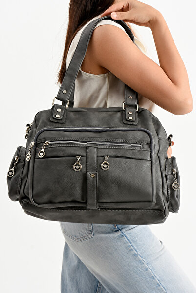 KIRASE Mega Women's Lisbon/Soft Leather Multi-Compartment Quality Multi-Useful Shoulder and Hand Bag