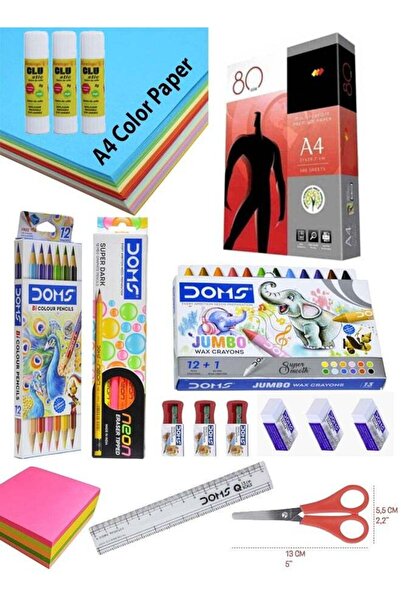 doms School Stationery Kit 17 in 1 (45pcs) DS01
