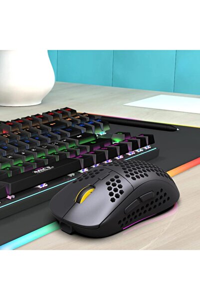 HXSJ Usb Wireless Computer Mouse 2.4g Receiver Ultra Slim Adjustable Dpi Optical Mouse (Black T90)