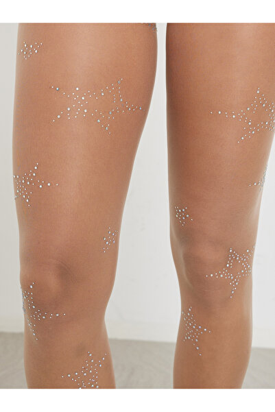 Styli Nude Embellished Stars Stockings
