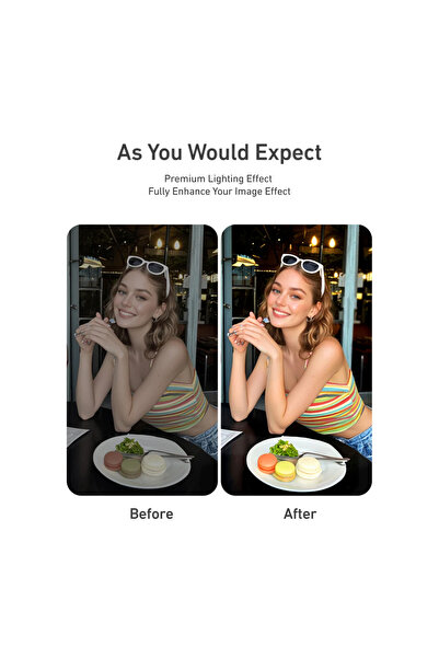 TELESIN Magnetic Selfie Light with Mirror, 360° LED Fill Light for iPhone Magsafe & Non-Magsafe