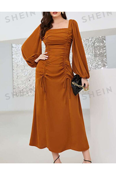 Sheya Shein midi dress, red