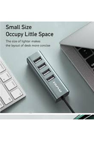 AWEI CL-122T Type-C Extender USB 2.0 Docking Station (Gray)