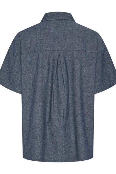 PIECES Cămașă cu mânecă scurtă Pieces, albastru