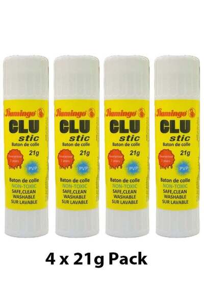 Flamingo High Viscosity Glue Stick, 21 gm, 4 Pieces Value Pack