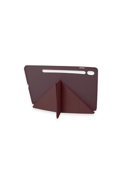 Hsc bilişim Samsung Galaxy Tab A9 Case Mars Tablet Case with Pen Holder - Plum