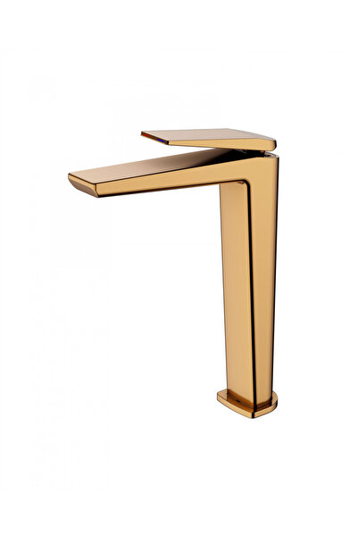 Smack Premium tall washbasin faucet, Modern Edition 5007-2, Gold