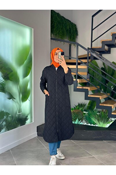 Belli Kapitone Dikişli Kap 25KA5003 Siyah