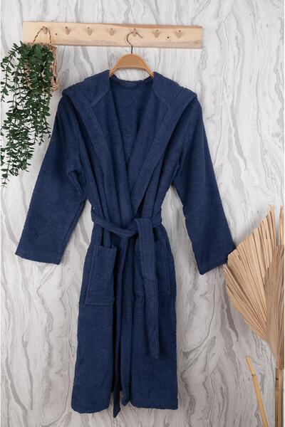 Baveno Unisex Premium Collection Cotton Hooded Bathrobe