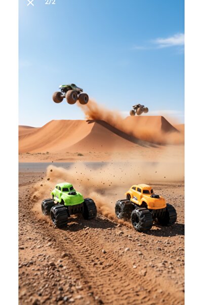 NİZAM Canavar Kamyonlar Arenası: Tiger ve T-Rex Monster Trucks Seti - Adrenalin Dolu Yarışlar Başlıyor!