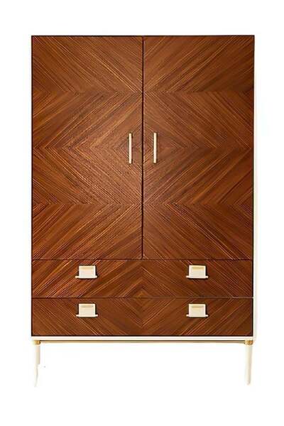 Bamena Wood Creeze Ahşap Gardırop