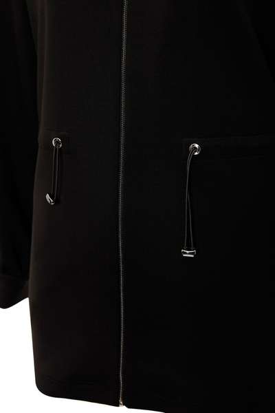 Exquise Beli Lace-Up Knitted Embroidered Sweatshirt