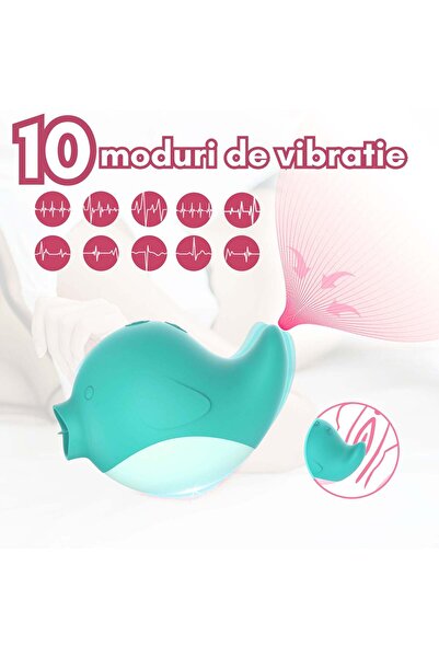 Obsessia ® DelfinPlay with adjustable vibrations, silent, waterproof, silicone, USB, 6.8x8.75cm